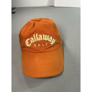Callaway - Golf - Adjustable Strapback Orange Cap - Dad Hat